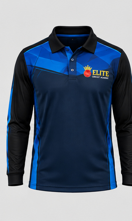 Elite Boys Complete Training Uniform Pack — full-sleeve shirt, front view