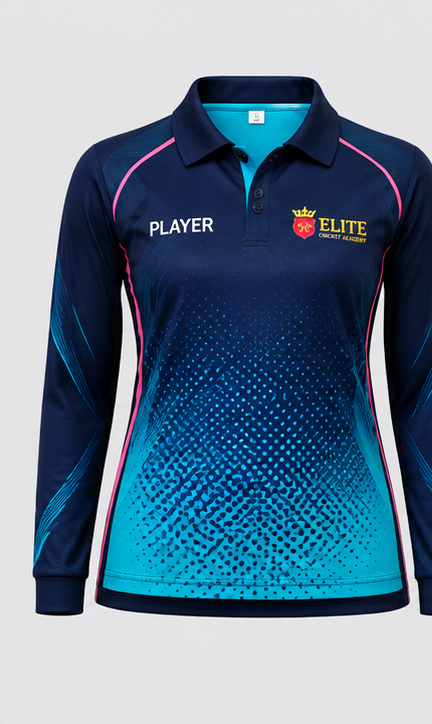 Elite Girls Complete Training Uniform Pack — full-sleeve shirt, front view