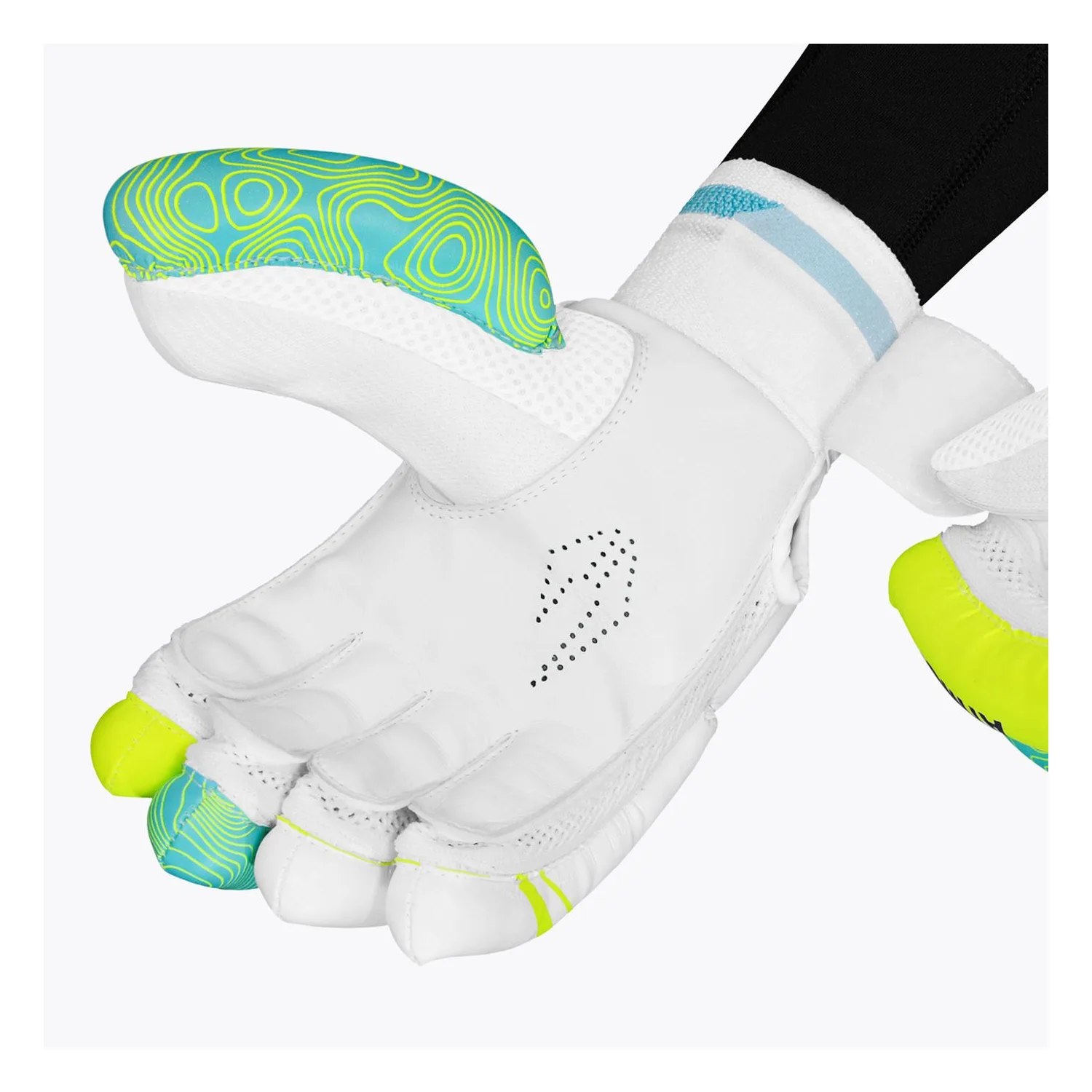 DSC batting gloves Atmos Lemon 2024 Boys RH, front view